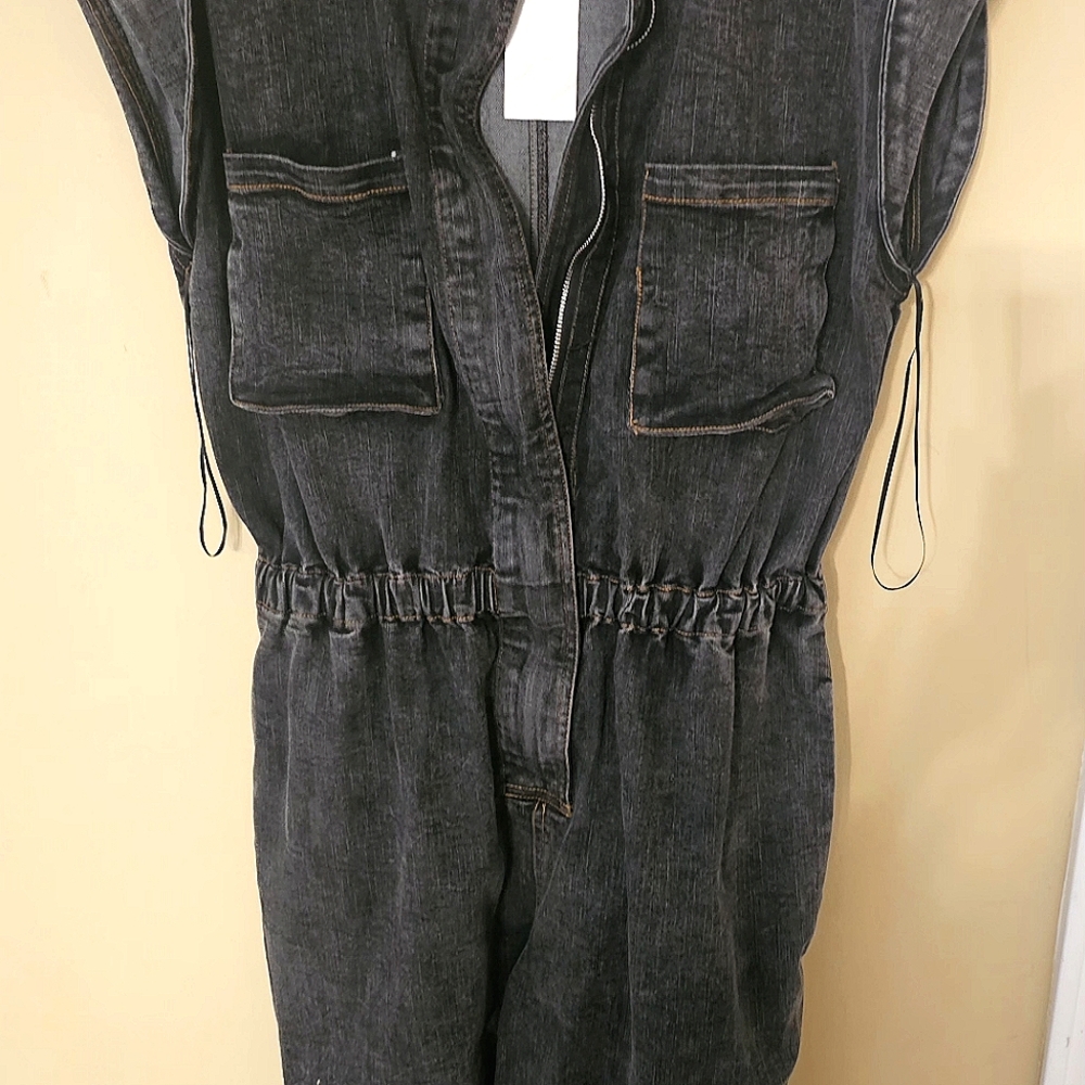 Strut & Bolt Black Jean Utility Jumpsuit - Classy & Stylish